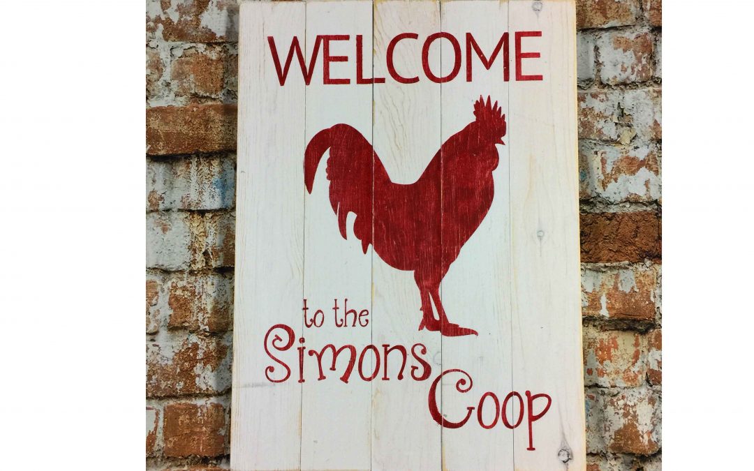 Welcome to the coop rooster is not a canvas sip and paint class, this wine and paint workshop is DIY wood sign