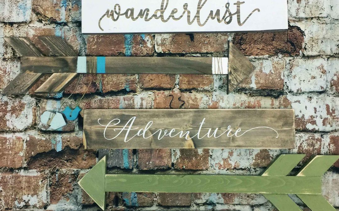 Take this wood sign and arrow painting class in traverse city and you will love the results