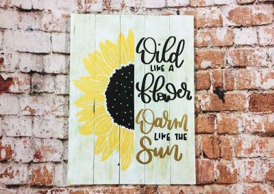 wood sign painting classes in Traverse City
