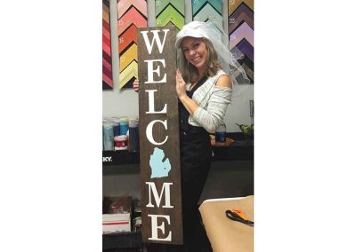 Wood sign painting workshops
